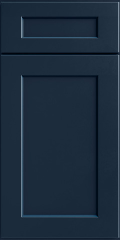 US Cabinet Depot Shaker Navy cabinet door sample