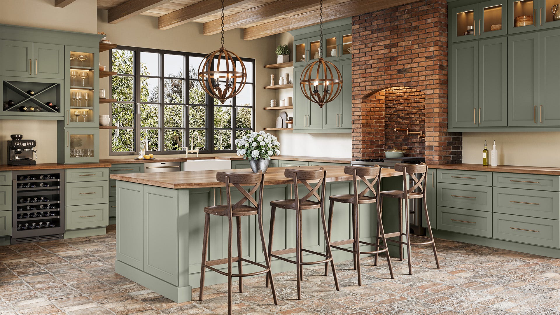 US Cabinet Depot cabinetry in a finished kitchen